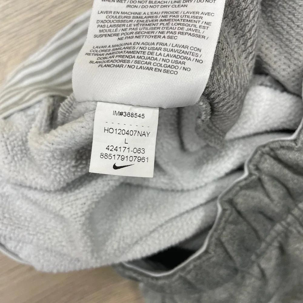 Nike Sweatpants Men L Gray Therma-Fit Fleece Gym Lift Athletic
